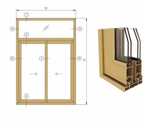 Hersteller 6000er Aluminiumlegierungsprofile für Fenster und Türen, Biege-, Schneid- und Schweißservice, Härtegrad T3-T8, 1% Toleranz