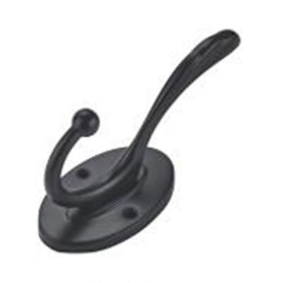 GRH Factory Metall-Wandgarderobenhaken, schwarze, solide Regale