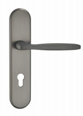 Britische moderne Split-Lock, Zinklegierung grauer Griff Türschloss, Schlafzimmer Innenschloss, Holztür, leises Schloss